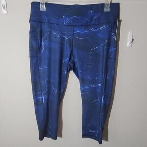 High rise‎ compression pocket capri active workout leggings plus size 2X 3X new